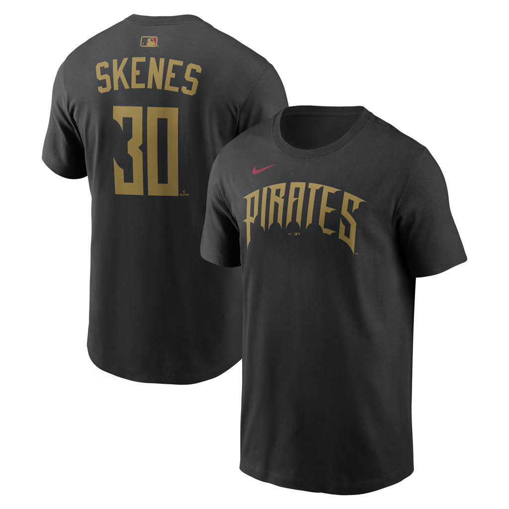 MLB Pittsburgh Paul Skenes Nike City Connect Name & Number T-Shirt - Black