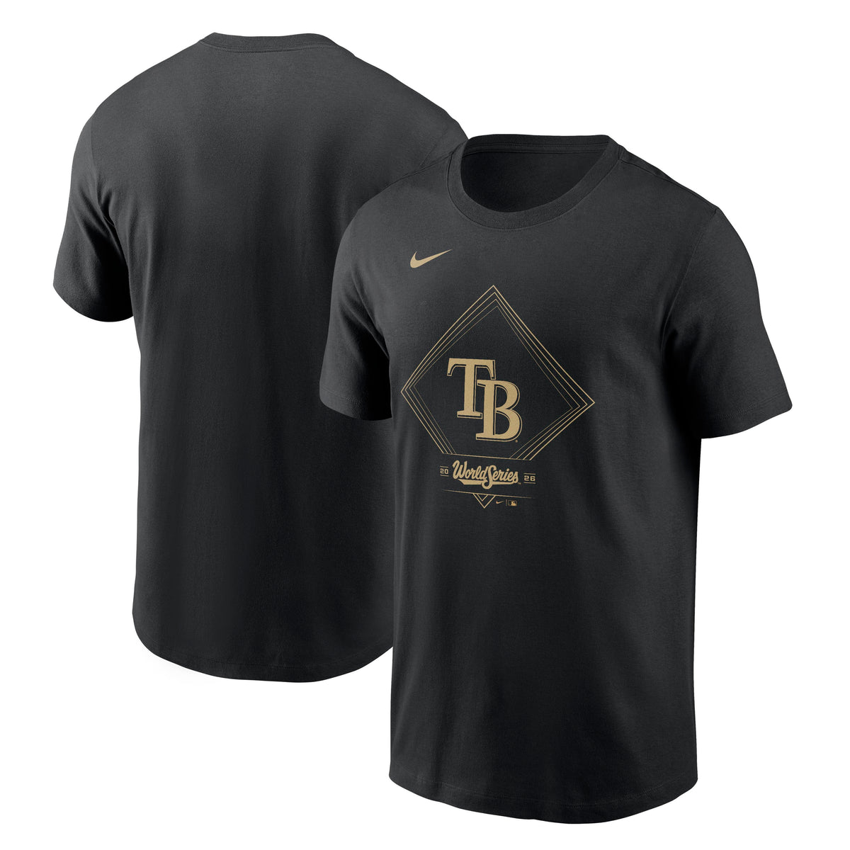 MLB Tampa Bay Rays Nike 2026 World Series Participant T-Shirt- Black