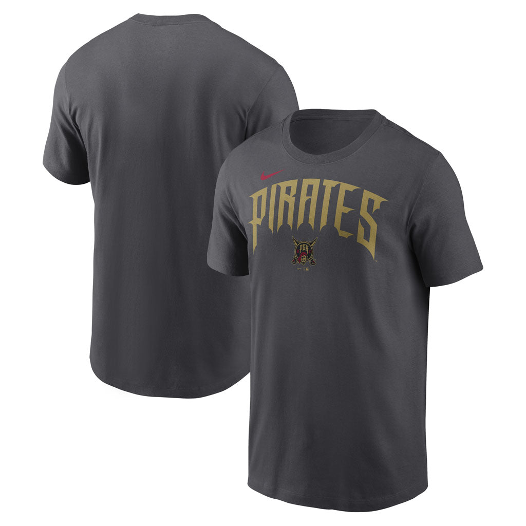 MLB Pittsburgh Pirates Nike 2026 City Connect Wordmark T-Shirt - Charcoal