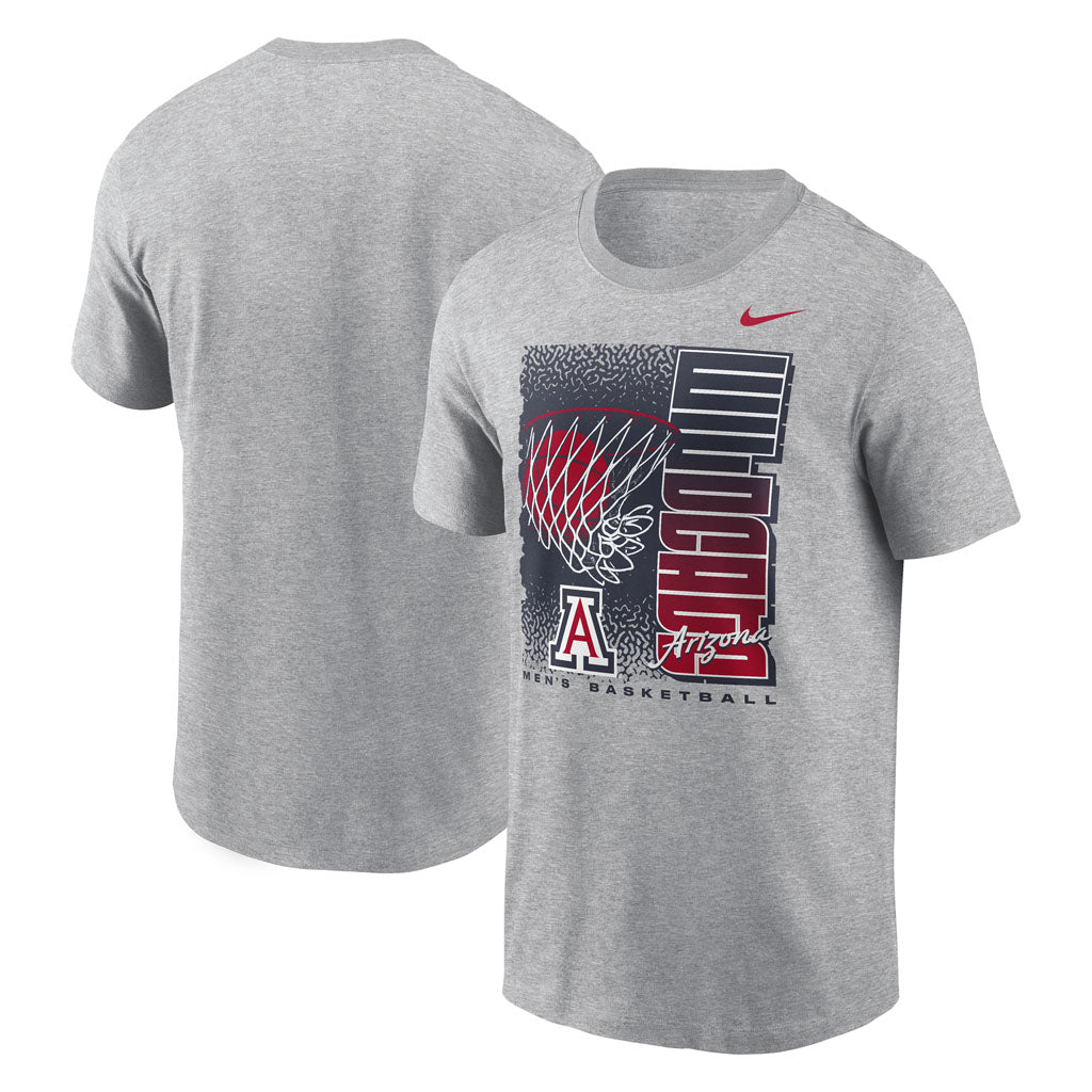 NCAA Arizona Wildcats Nike Hoop Club T-Shirt - Gray