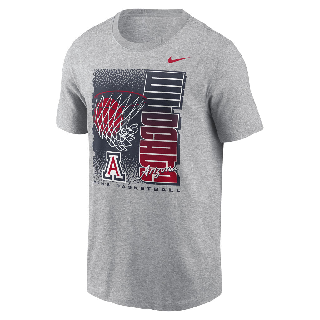 NCAA Arizona Wildcats Nike Hoop Club T-Shirt - Gray