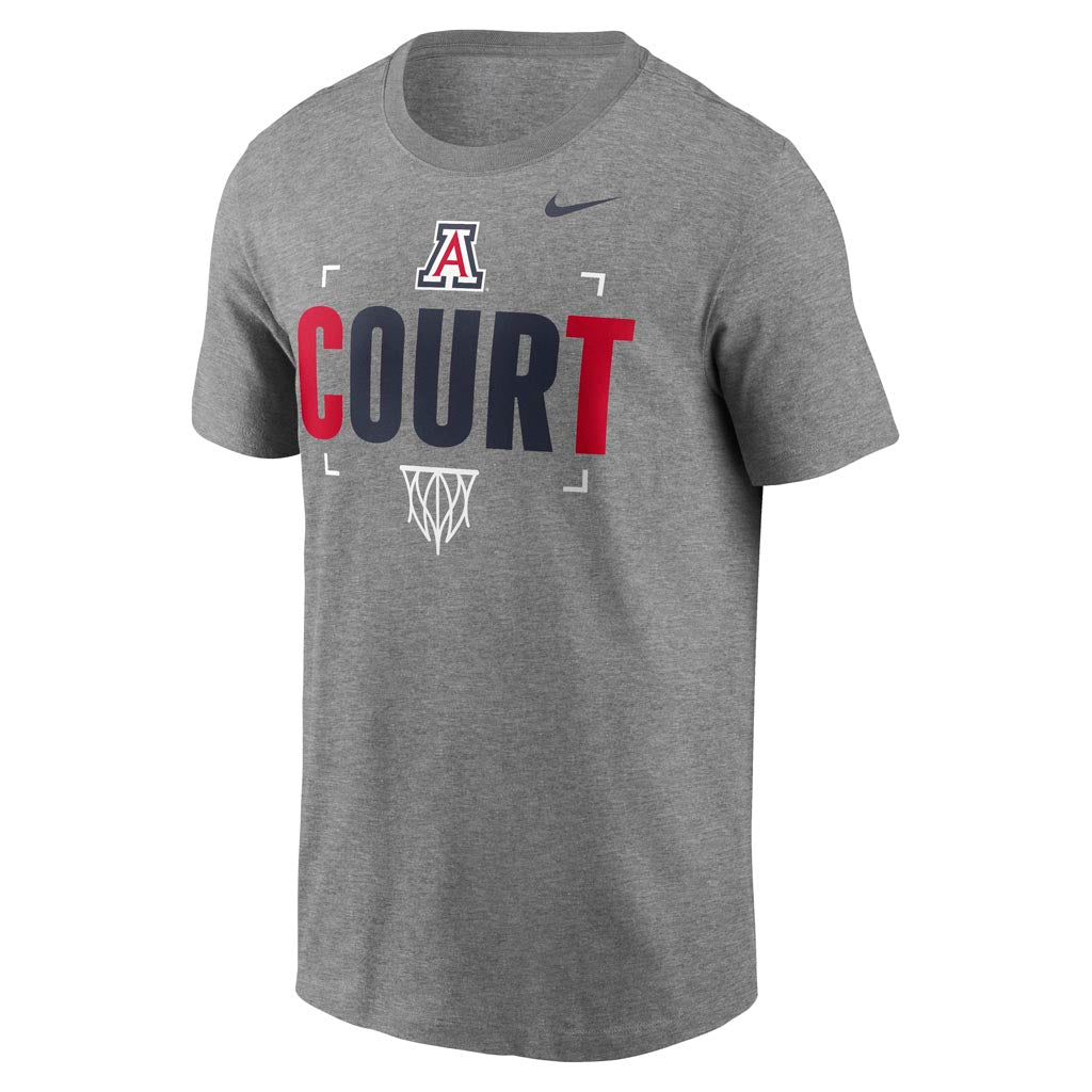 NCAA Arizona Wildcats Nike Our Court T-Shirt - Gray