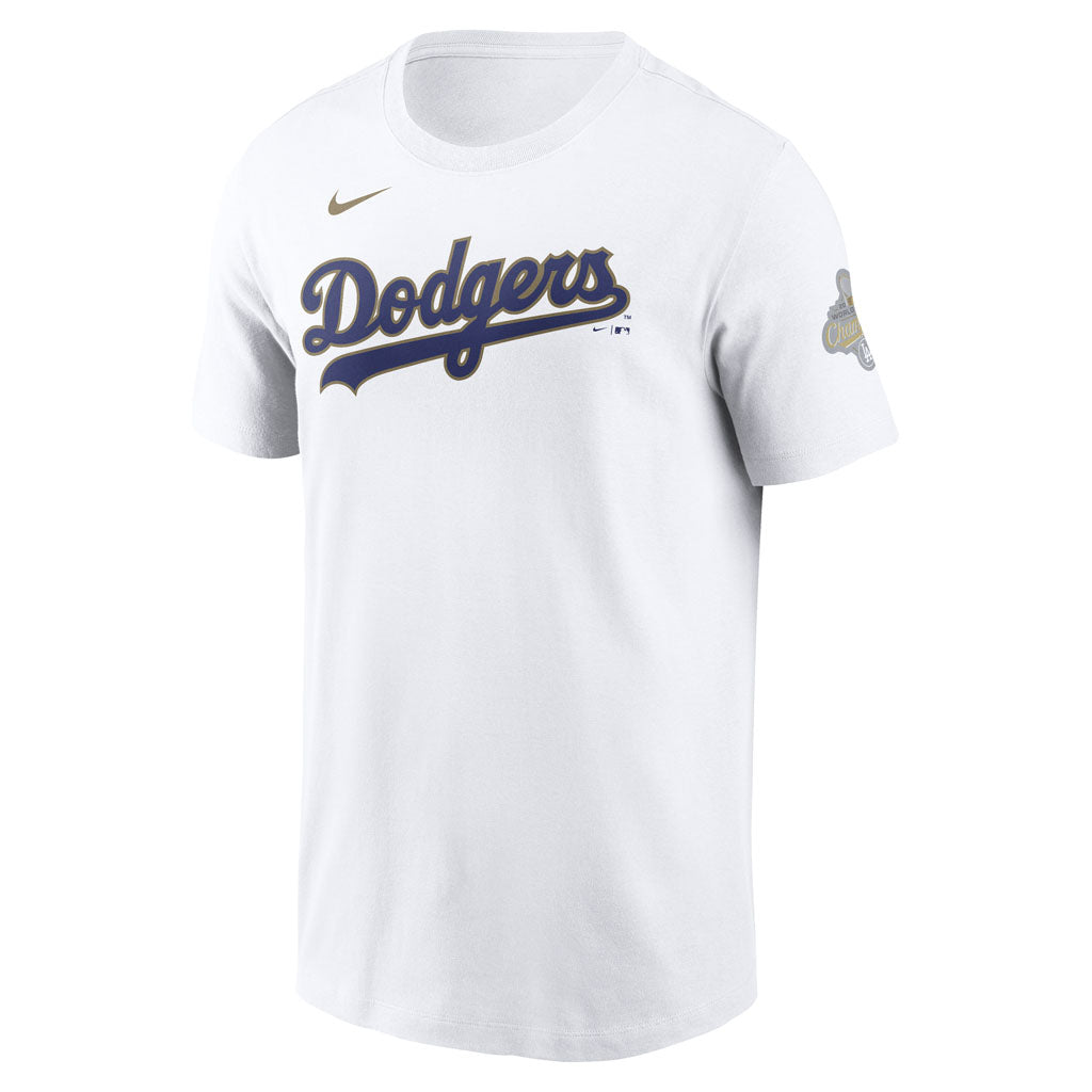 MLB Los Angeles Dodgers Freddie Freeman Nike 2026 Gold Player T-Shirt - White