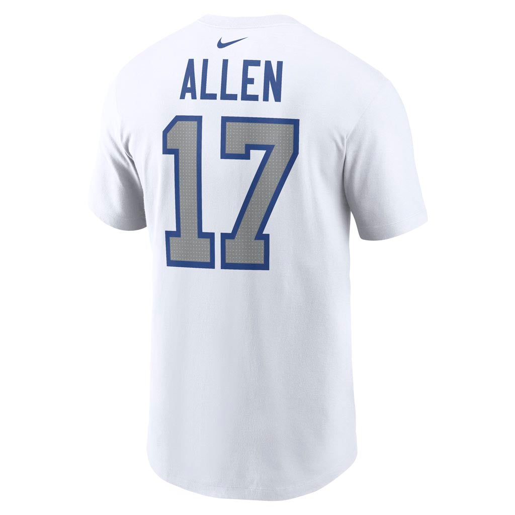NFL Buffalo Bills Josh Allen Nike Rivalries Name & Number T-Shirt - White