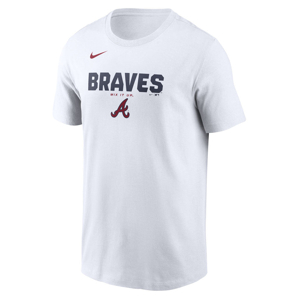MLB Atlanta Braves Nike Bold Team Name T-Shirt - White