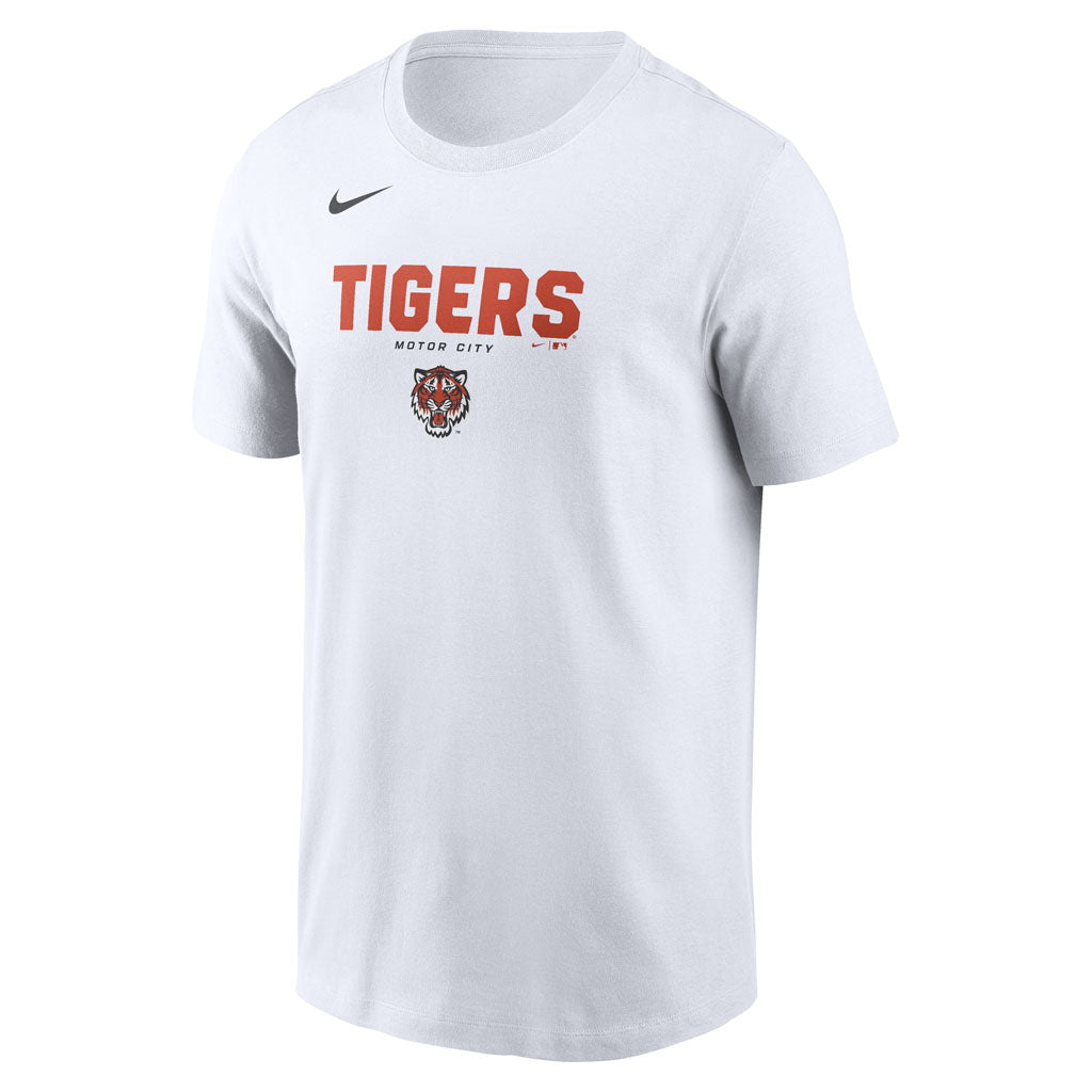 MLB Detroit Tigers Nike Bold Team Name T-Shirt - White