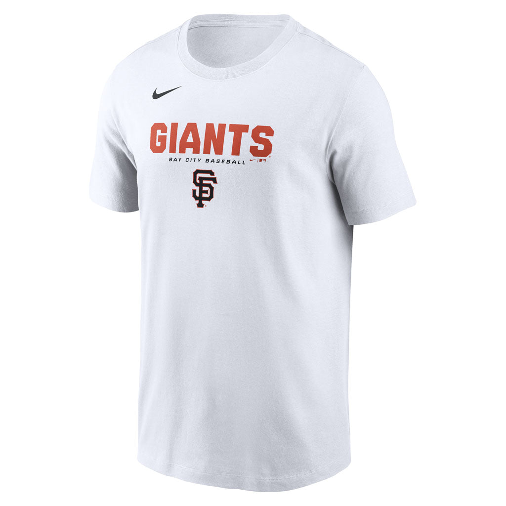 MLB San Francisco Giants Nike Bold Team Name T-Shirt - White