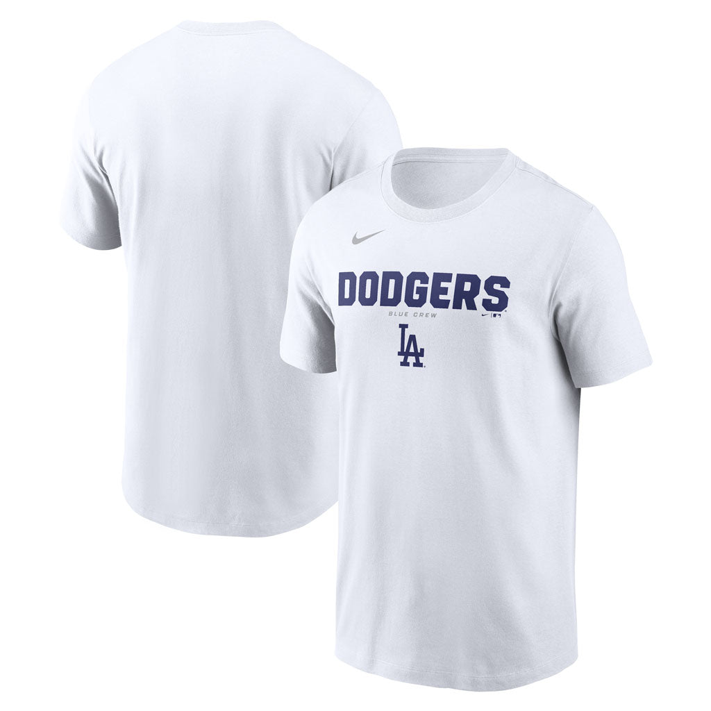 MLB Los Angeles Dodgers Nike Bold Team Name T-Shirt - White