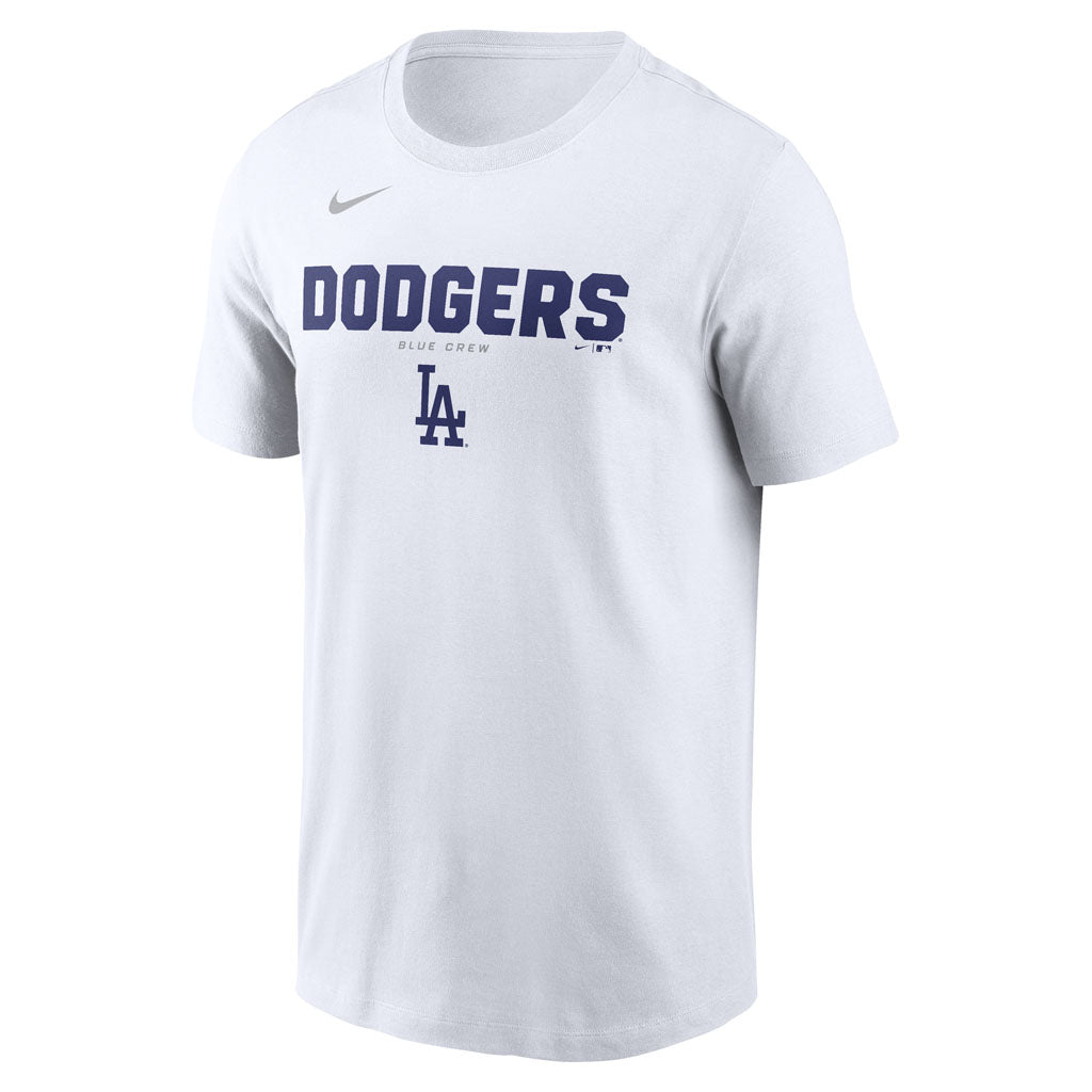 MLB Los Angeles Dodgers Nike Bold Team Name T-Shirt - White