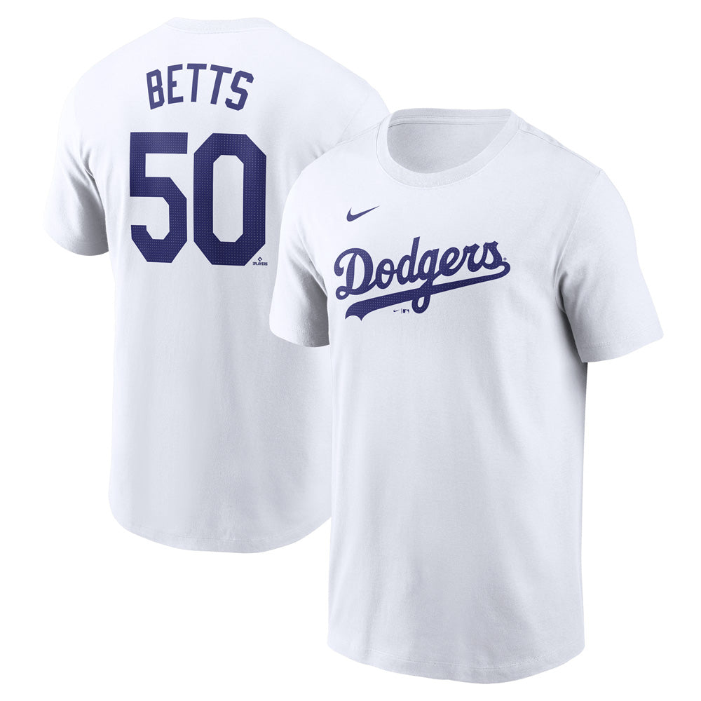 MLB Los Angeles Dodgers Mookie Betts Nike FUSE Home Name &amp; Number Tee
