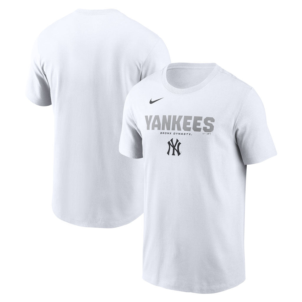 MLB New York Yankees Nike Bold Team Name T-Shirt - White