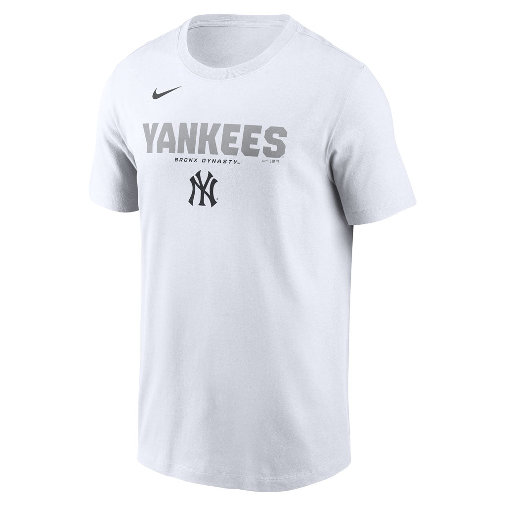 MLB New York Yankees Nike Bold Team Name T-Shirt - White
