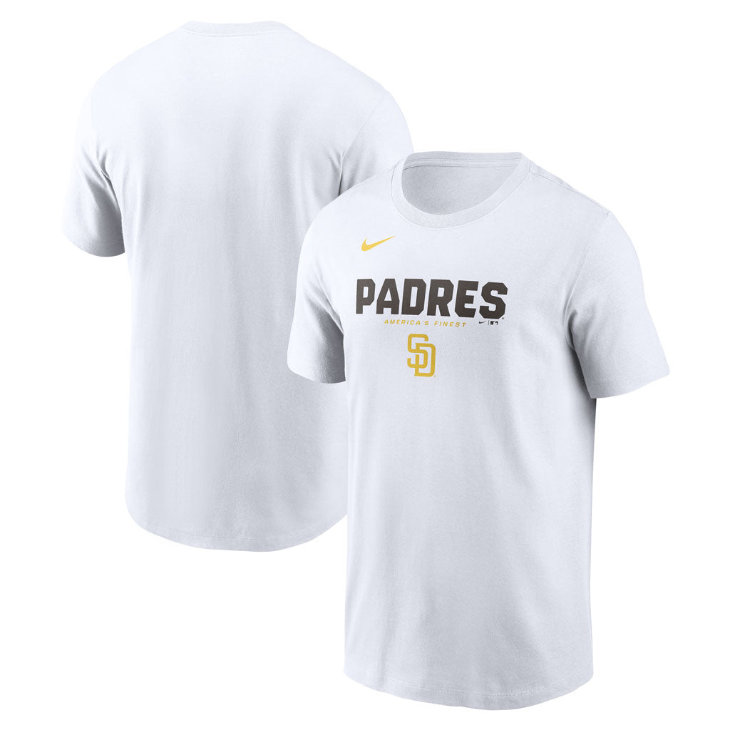 MLB San Diego Padres Nike Bold Team Name T-Shirt - White