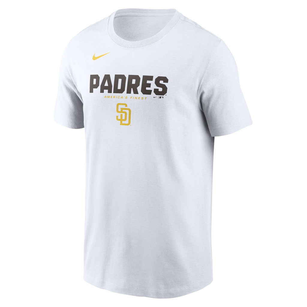 MLB San Diego Padres Nike Bold Team Name T-Shirt - White