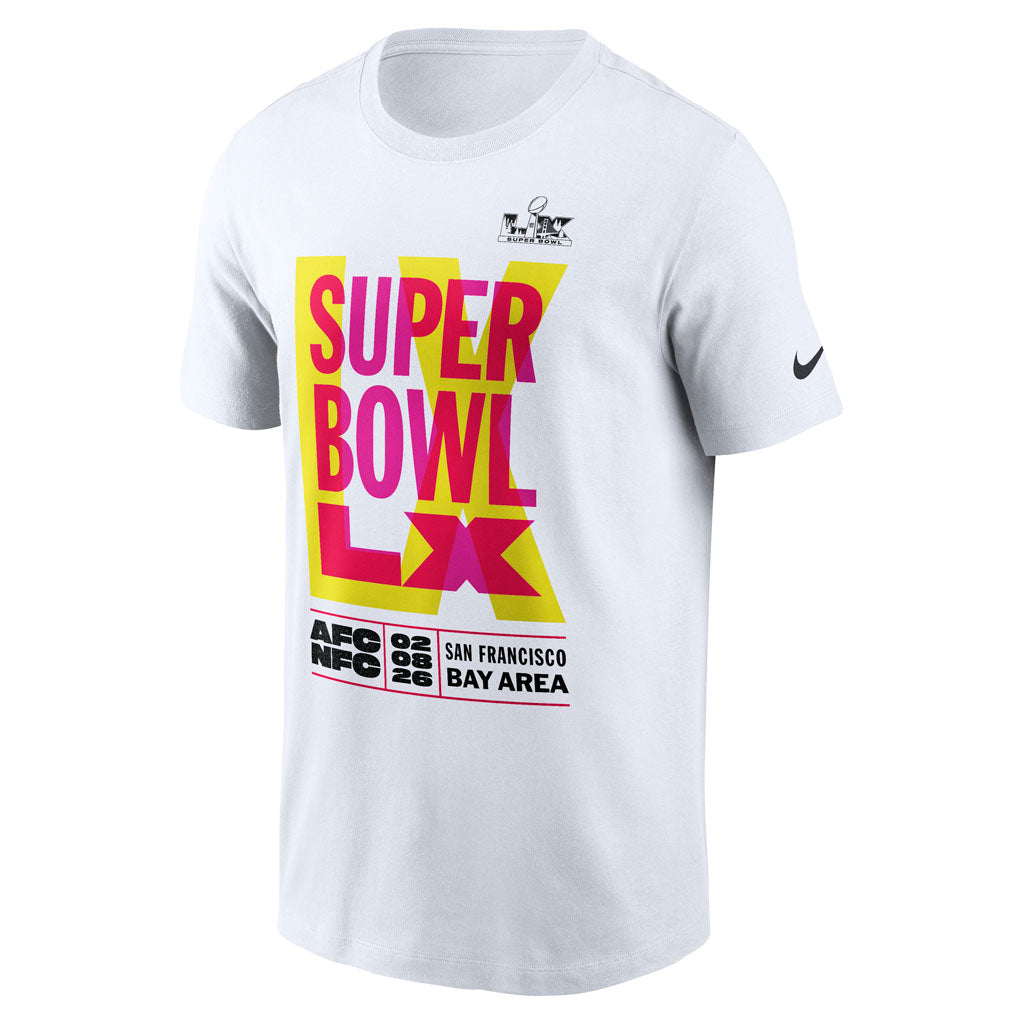 NFL Super Bowl LX Fanatics Logo T-Shirt - White
