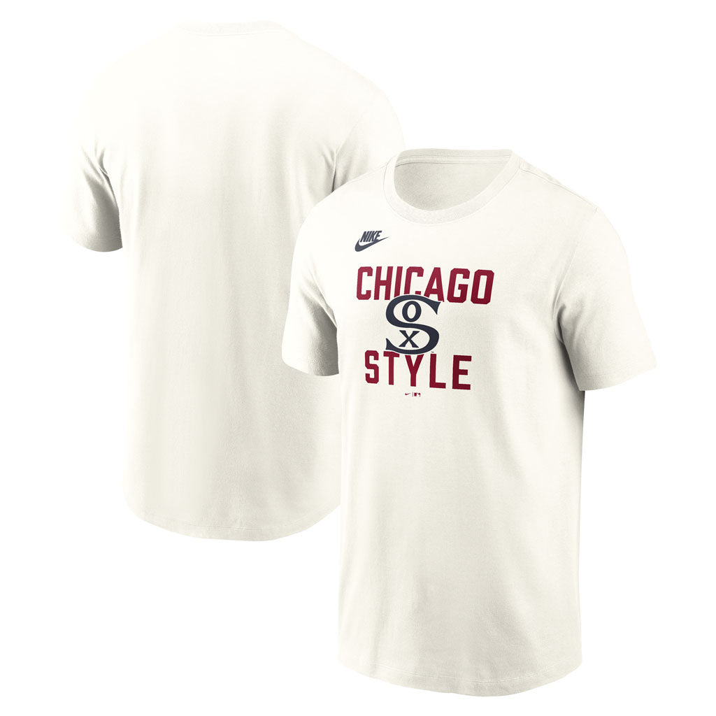 MLB Chicago White Sox Nike Coop 70's Cotton T-Shirt - Cream