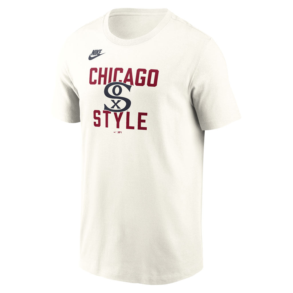 MLB Chicago White Sox Nike Coop 70's Cotton T-Shirt - Cream