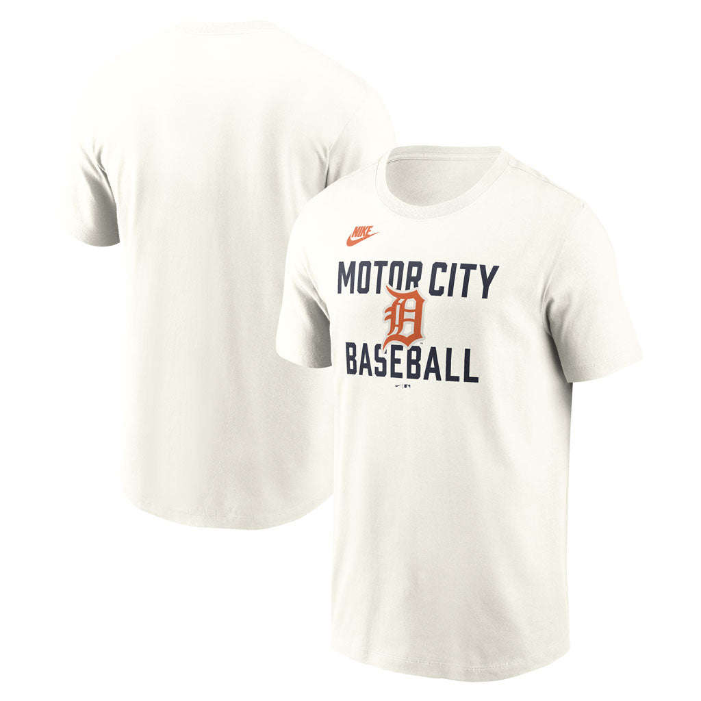 MLB Detroit Tigers Nike Coop 70's Cotton T-Shirt - Cream
