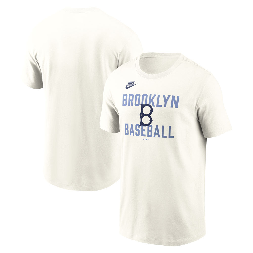 MLB Los Angeles Dodgers Nike Coop 70's Cotton T-Shirt - Cream