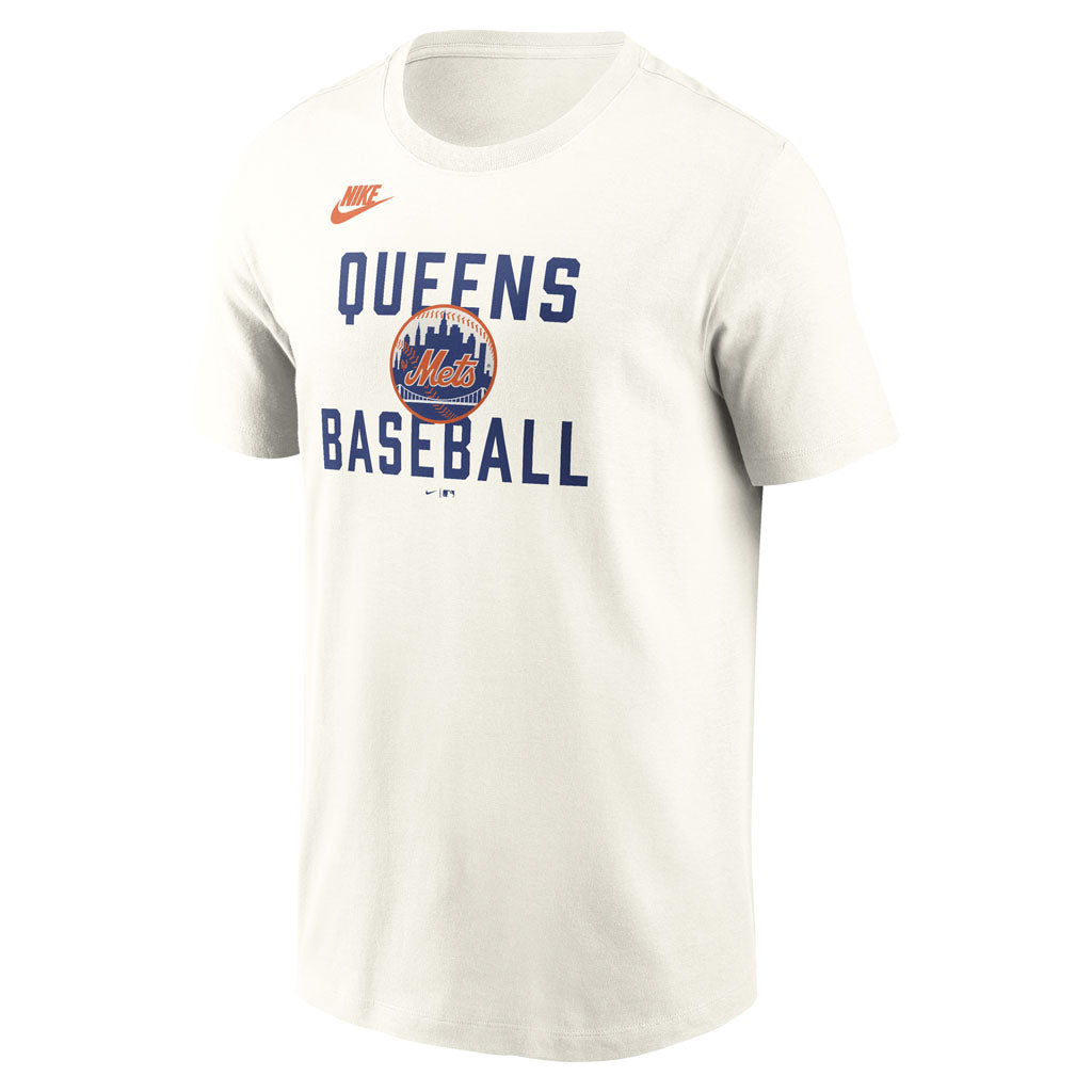MLB New York Mets Nike Coop 70's Cotton T-Shirt - Cream