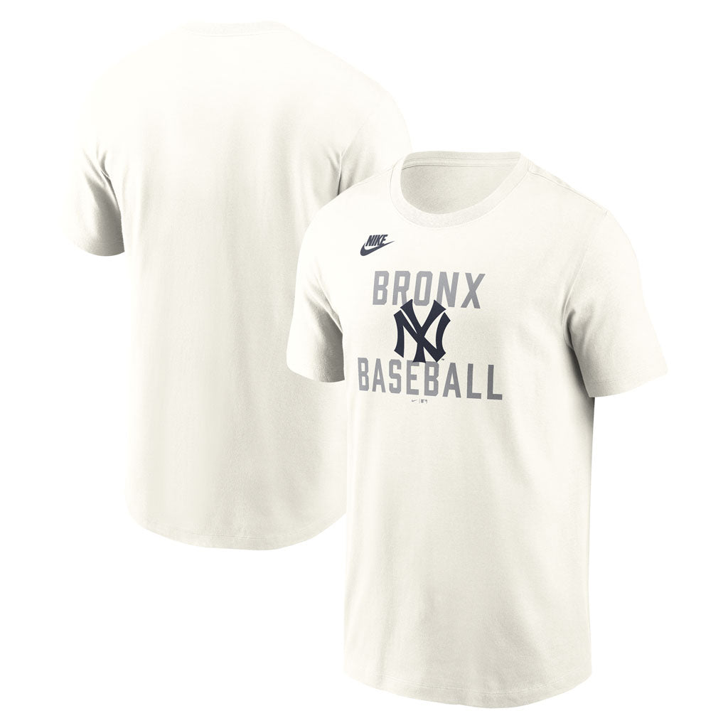 MLB New York Yankees Nike Coop 70's Cotton T-Shirt - Cream