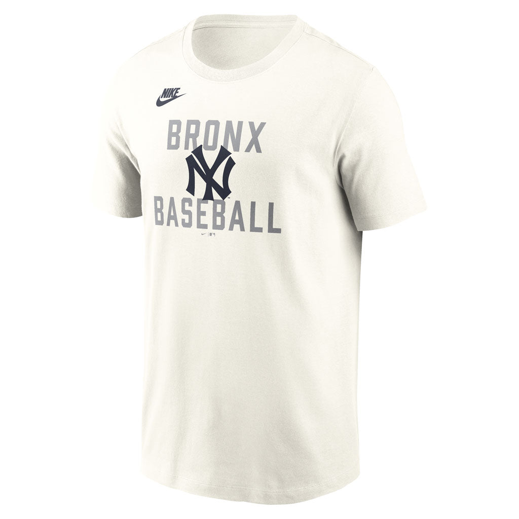 MLB New York Yankees Nike Coop 70's Cotton T-Shirt - Cream