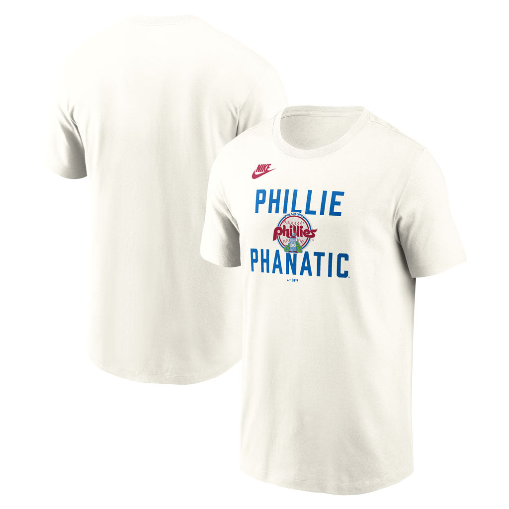 MLB Philadelphia Phillies Nike Coop 70's Cotton T-Shirt - Cream