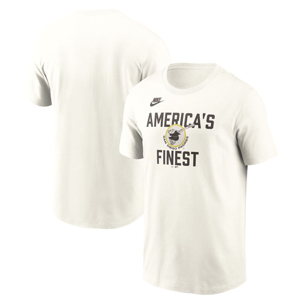 MLB San Diego Padres Nike Coop 70's Cotton T-Shirt - Cream