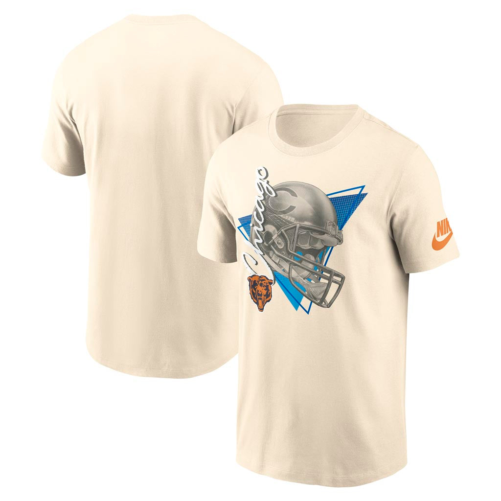 NFL Chicago Bears Nike Rewind Helmet T-Shirt - Cream