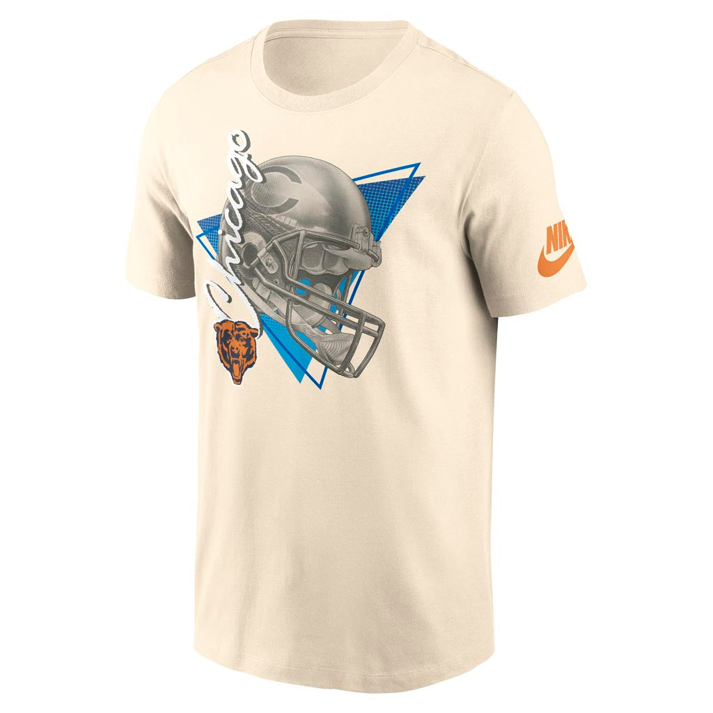 NFL Chicago Bears Nike Rewind Helmet T-Shirt - Cream