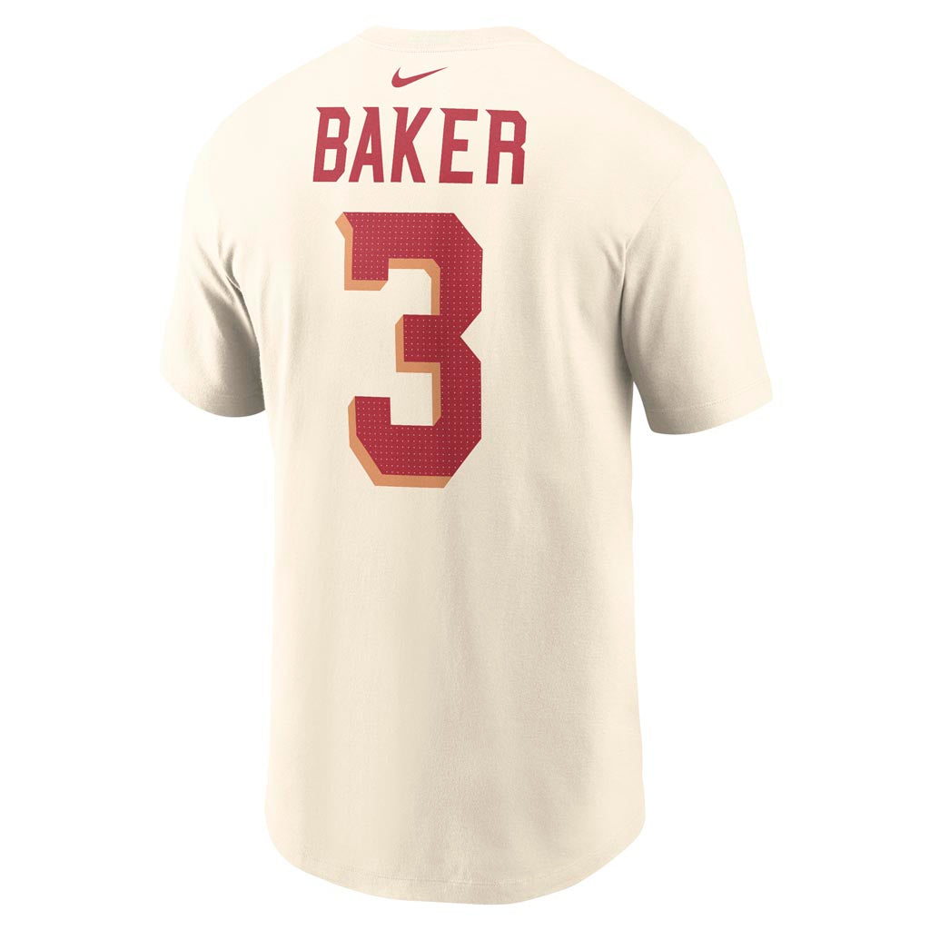 NFL Arizona Cardinals Budda Baker Nike Rivalries Name & Number T-Shirt - Tan