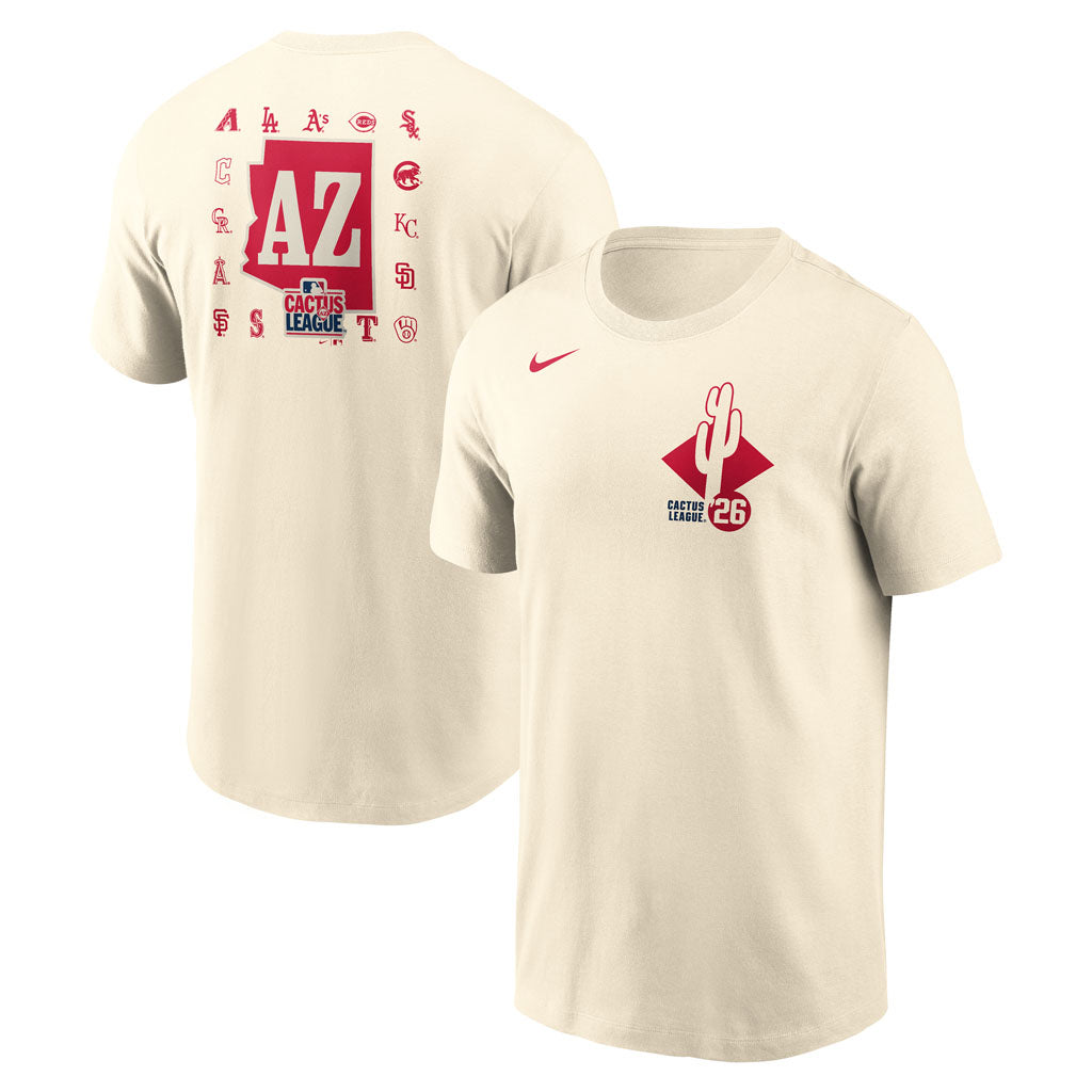 MLB Cactus League Nike Spring Training 2026 Strike Zone T-Shirt - Cream