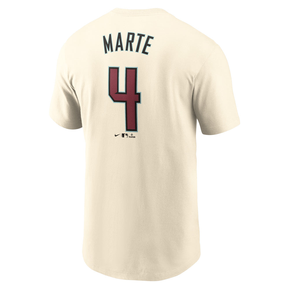 MLB Arizona Diamondbacks Ketel Marte Nike FUSE Home Name &amp; Number Tee
