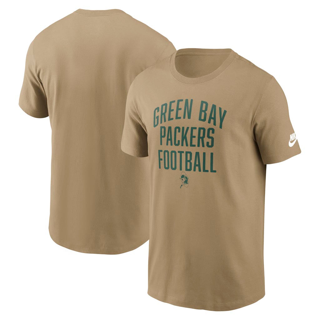 NFL Green Bay Packers Nike Essential Rewind T-Shirt - Tan