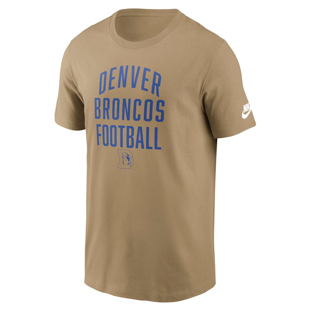NFL Denver Broncos Nike Essential Rewind T-Shirt - Tan