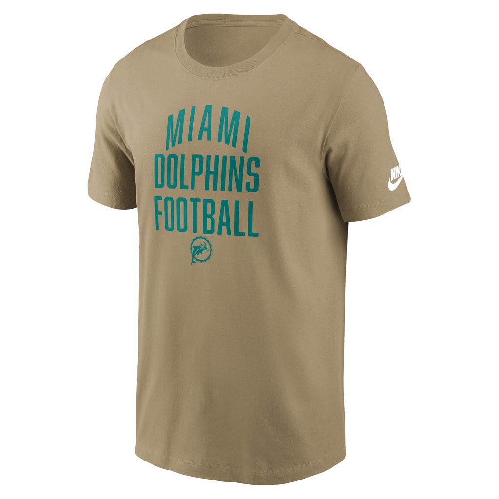 NFL Miami Dolphins Nike Essential Rewind T-Shirt - Tan