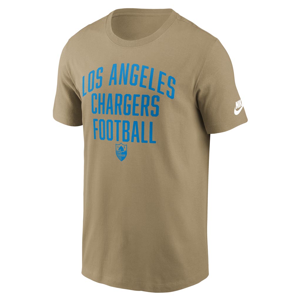 NFL Los Angeles Chargers Nike Essential Rewind T-Shirt - Tan