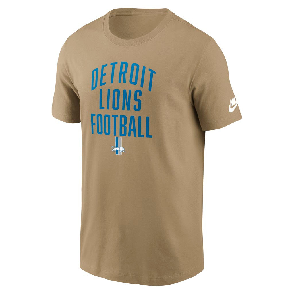 NFL Detroit Lions Nike Essential Rewind T-Shirt - Tan