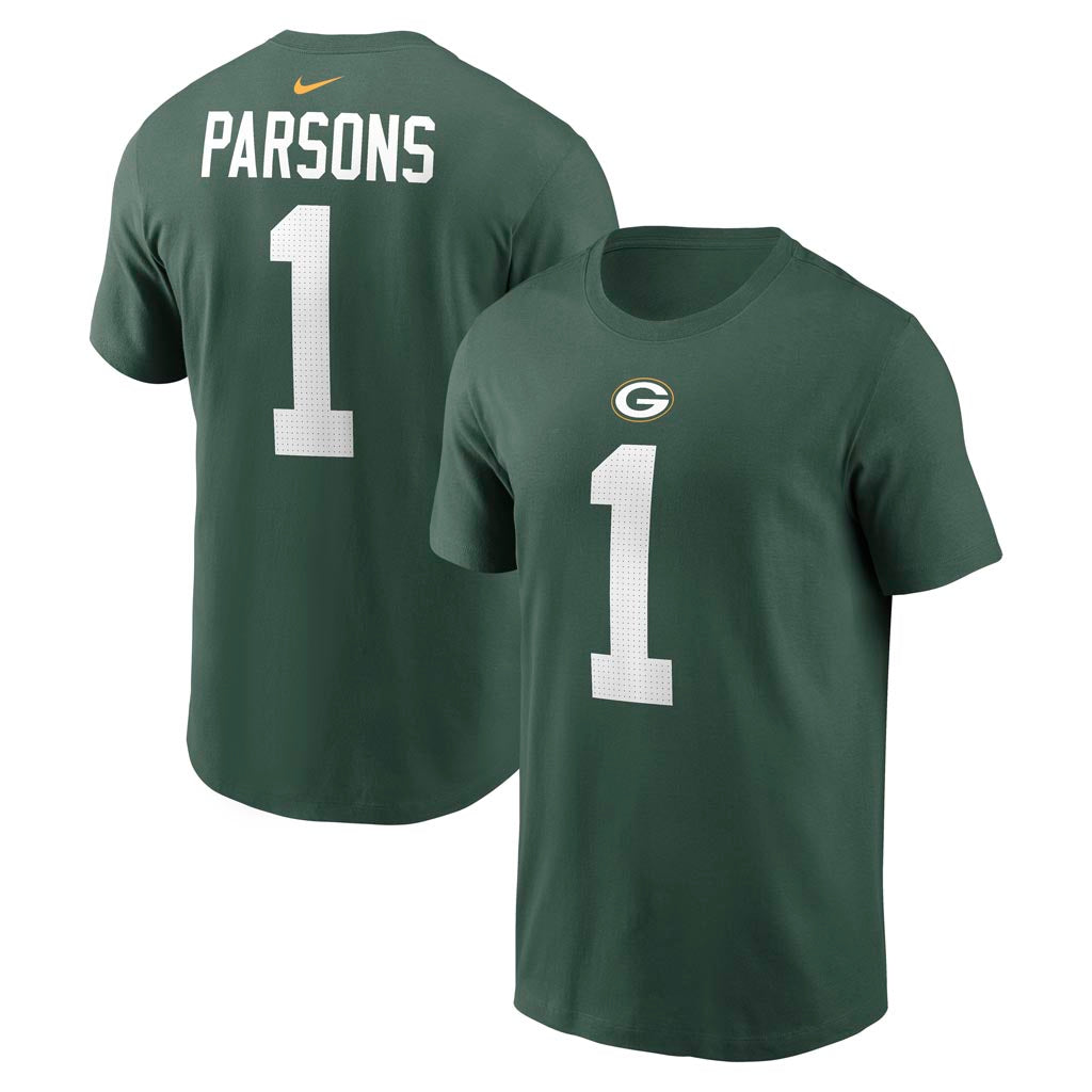 NFL Green Bay Packers Micah Parsons Nike Name & Number T-Shirt - Green