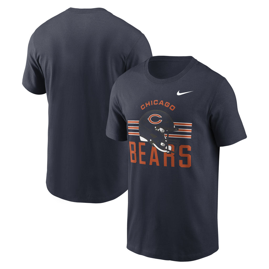 NFL Chicago Bears Nike Reflex Play Helmet T-Shirt - Navy