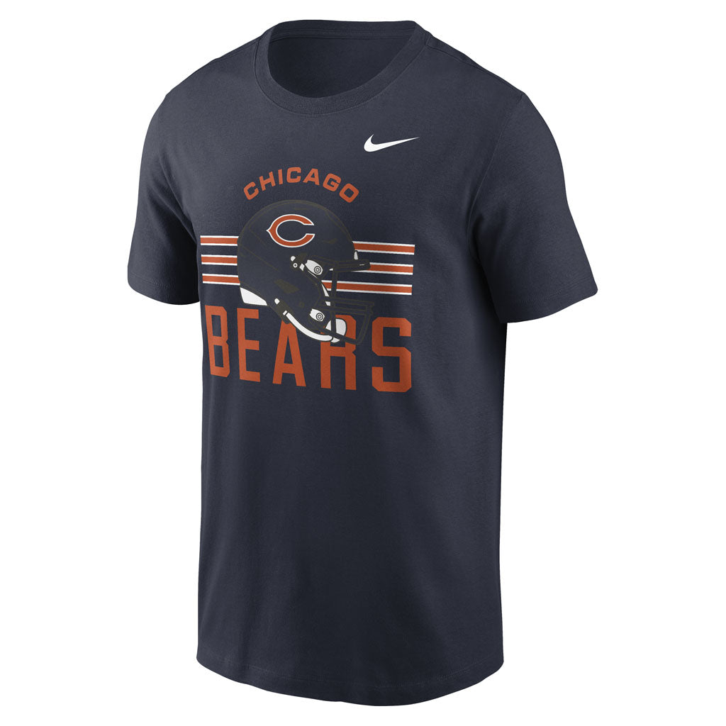 NFL Chicago Bears Nike Reflex Play Helmet T-Shirt - Navy