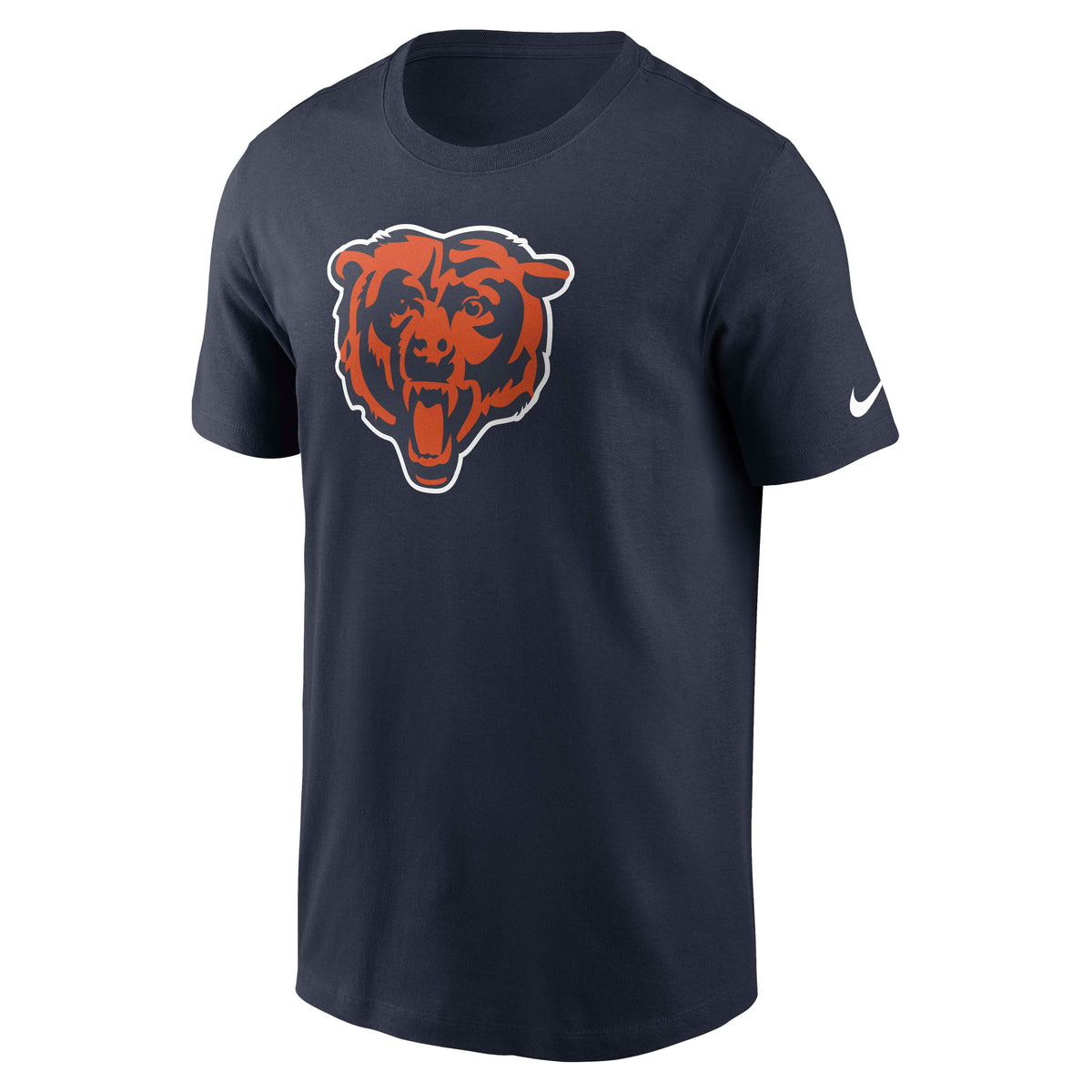 NFL Chicago Bears Nike Bear Head Logo Essential T-Shirt- Navy