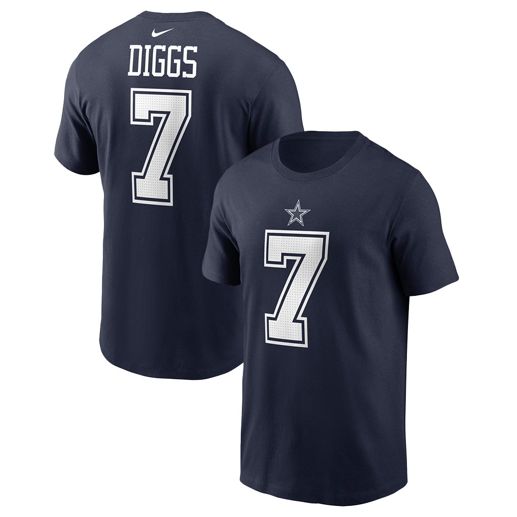 NFL Dallas Cowboys Trevon Diggs Nike Name & Number T-Shirt - Navy