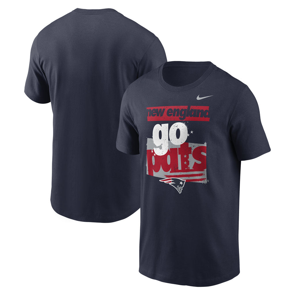 NFL New England Patriots Nike Go Pats T- Shirt - Navy