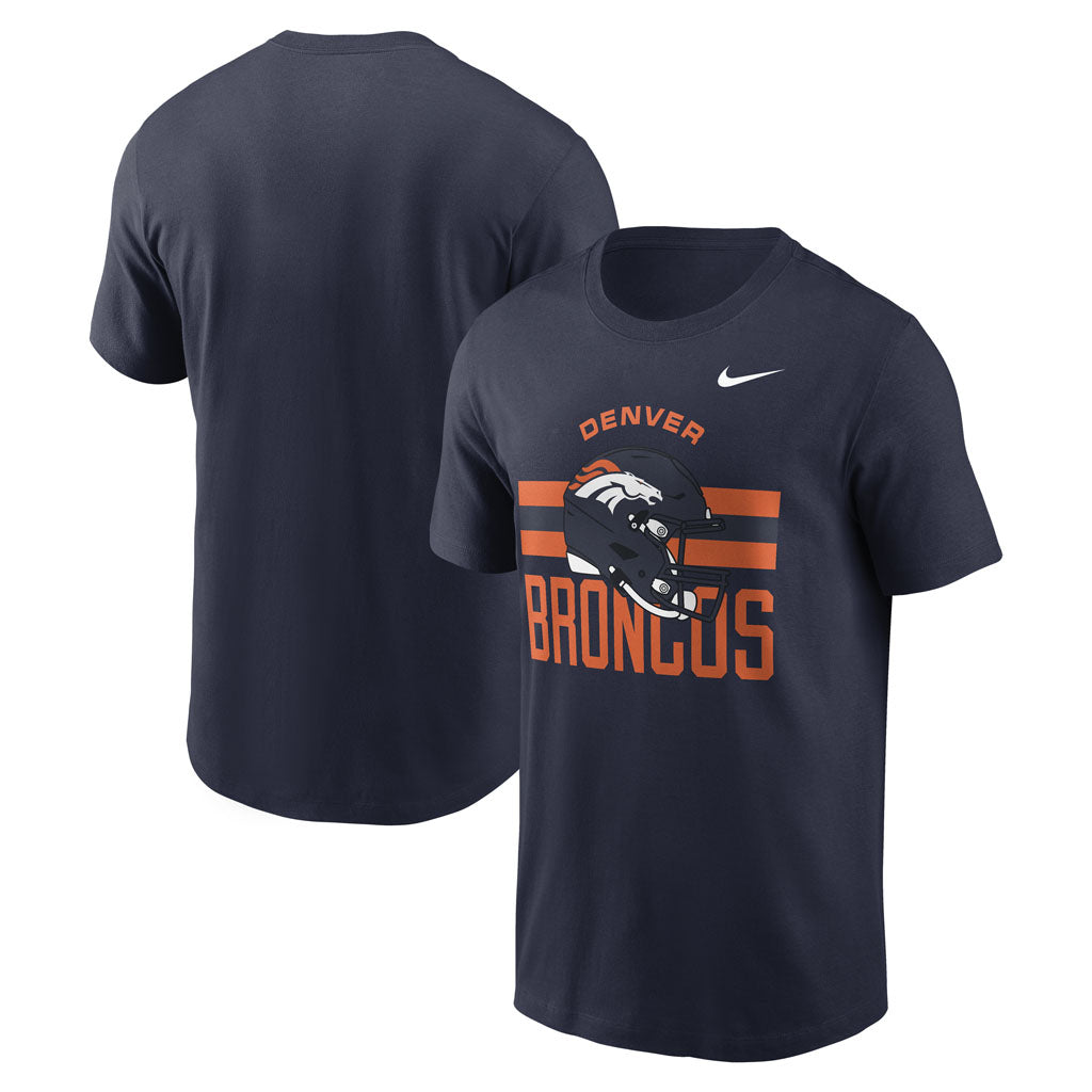 NFL Denver Broncos Nike Reflex Play Helmet T-Shirt - Navy