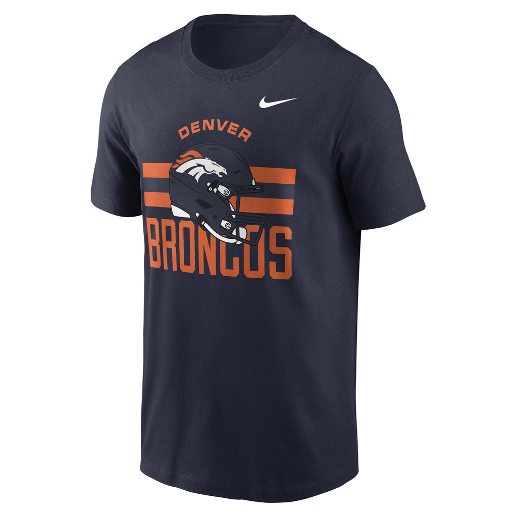 NFL Denver Broncos Nike Reflex Play Helmet T-Shirt - Navy