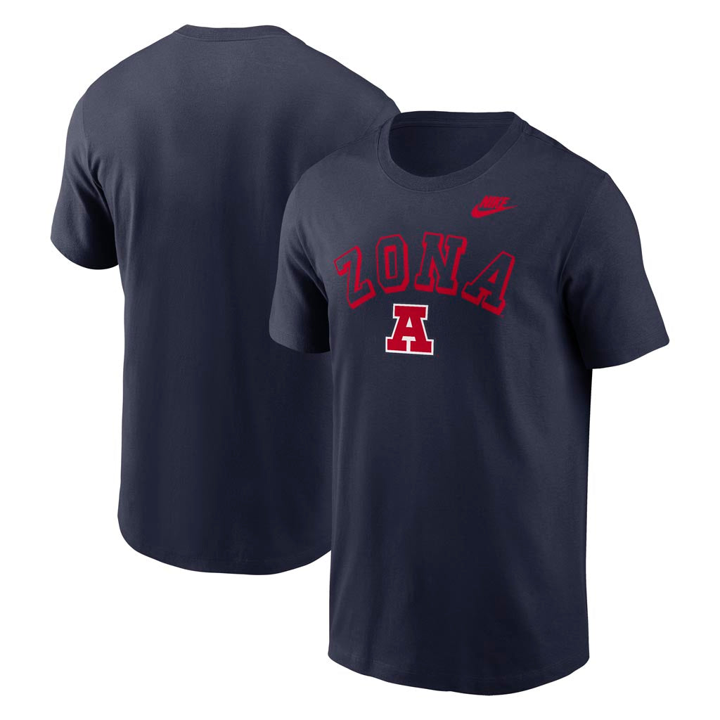 NCAA Arizona Wildcats Nike Legacy Football Cotton T-Shirt - Navy