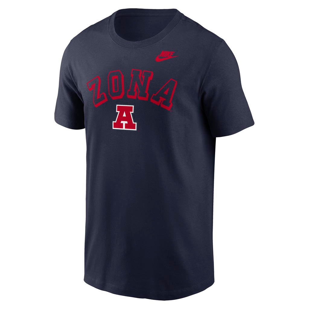 NCAA Arizona Wildcats Nike Legacy Football Cotton T-Shirt - Navy