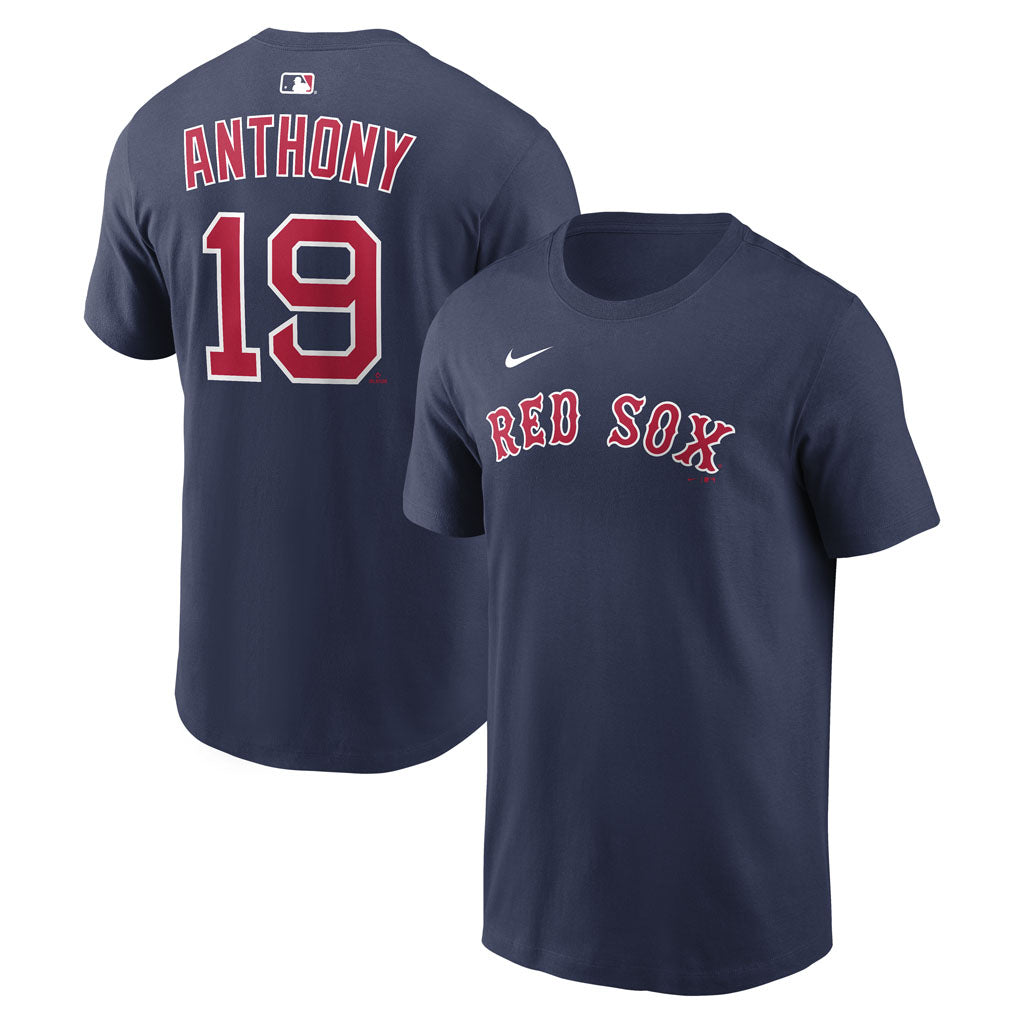 MLB Boston Red Sox Roman Anthony Nike Home Name & Number T-Shirt - Navy