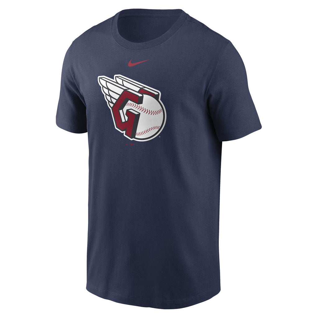 MLB Cleveland Guardians Nike Cotton Logo T-Shirt - Navy